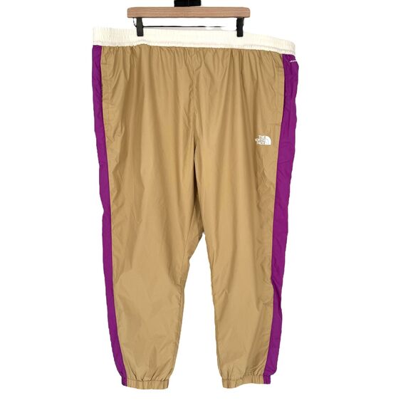 The North Face Jogger Pants Women's Plus 3X Hydrenaline Khaki Purple Windbreaker - Picture 2 of 13
